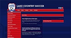 Desktop Screenshot of lakecountrysoccer.org